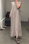 BORIS BIDJAN SABERIコットンノースリーブマキシドレスWDRESS4 F035
